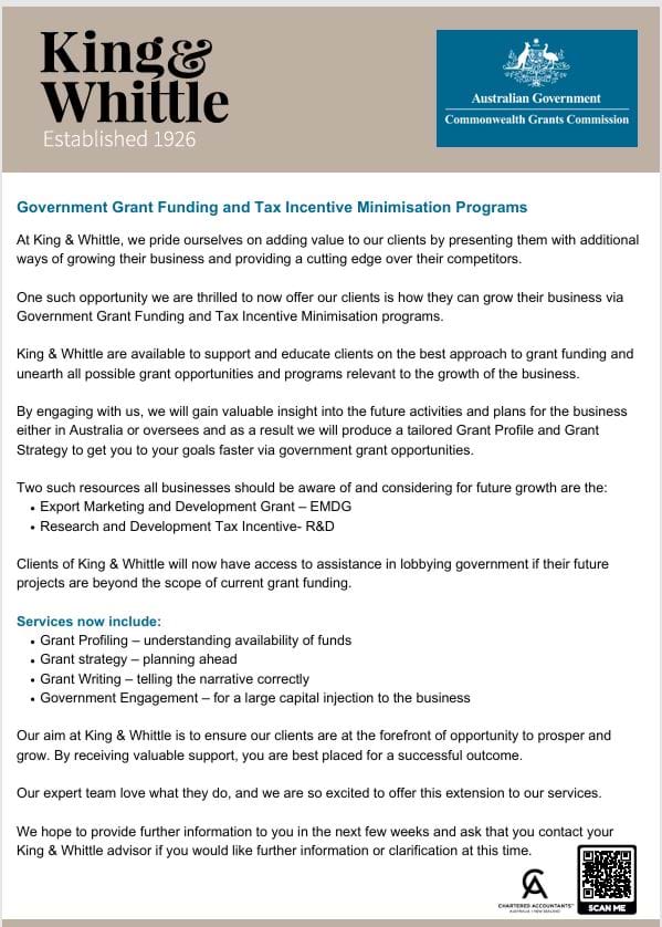 government grant 2024